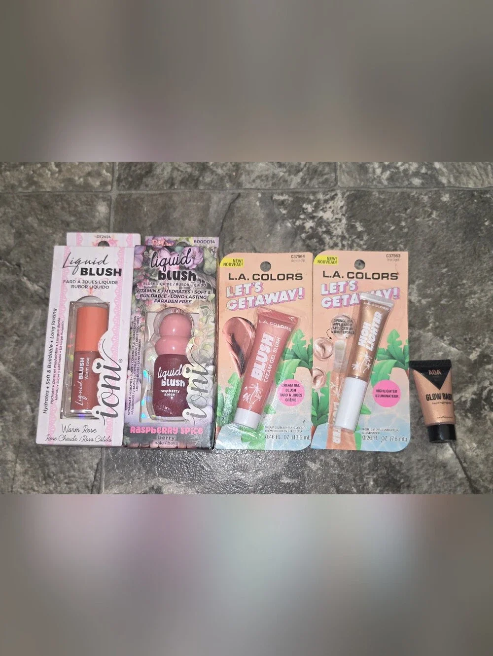 Makeup Bundle- Ioni Liquid Blush, LA Colors Liquid Blush & Highlight + More